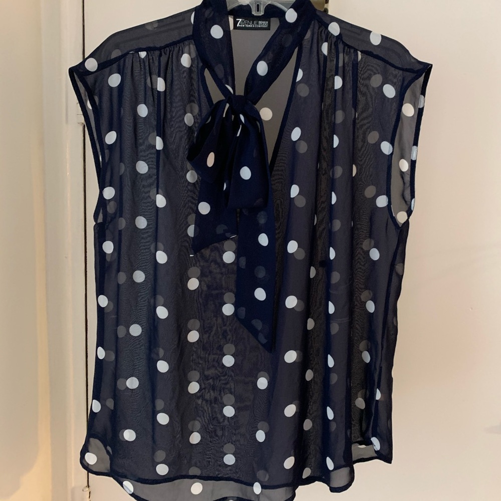 NYC Sleeveless Sheer Blouse